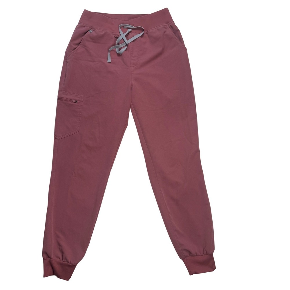 FIGS HW Zamora Jogger Scrub Pants Mauve High Waisted 1000207 Womens Small
